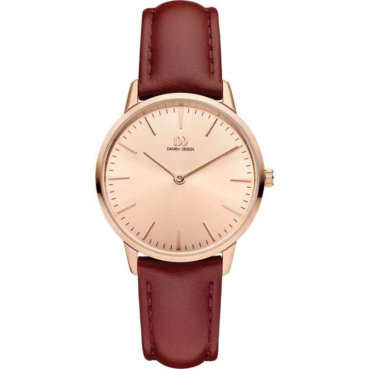 Danish Design Akilia Watch - Burgundy/Rose Gold