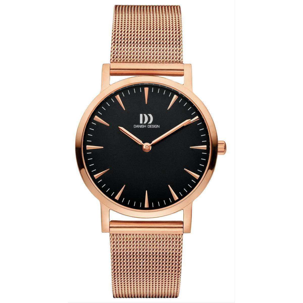 Danish Design Urban London Watch - Rose Gold/Black