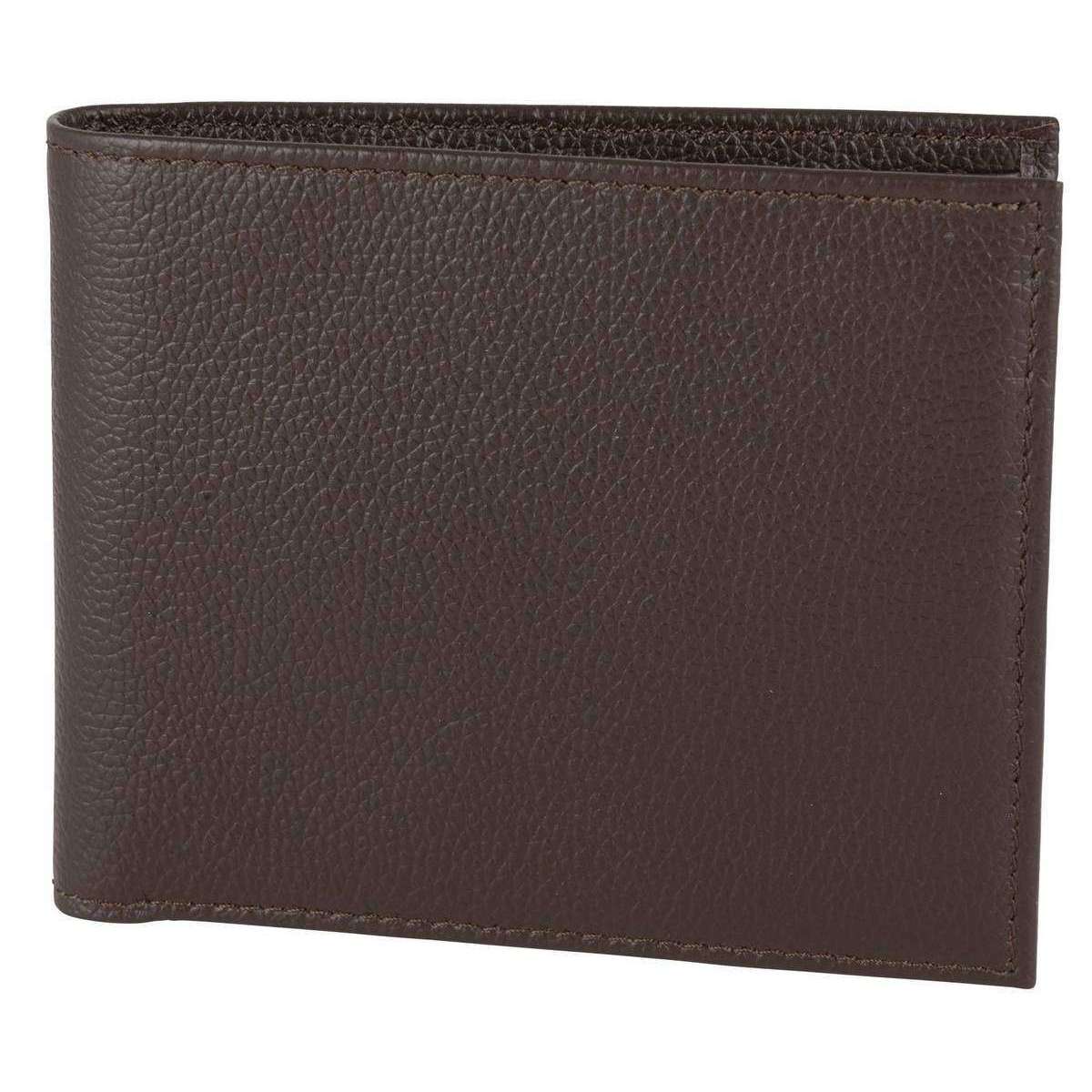 David Aster RFID Lined Billfold Wallet - Brown