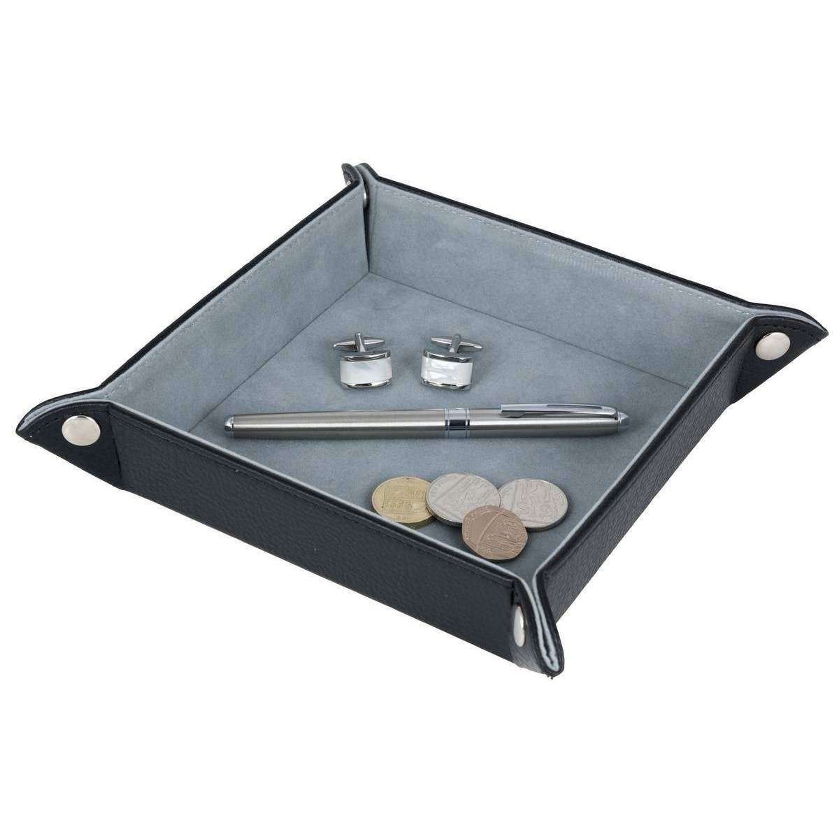 David Van Hagen Accessory Valet Tray - Black/Grey