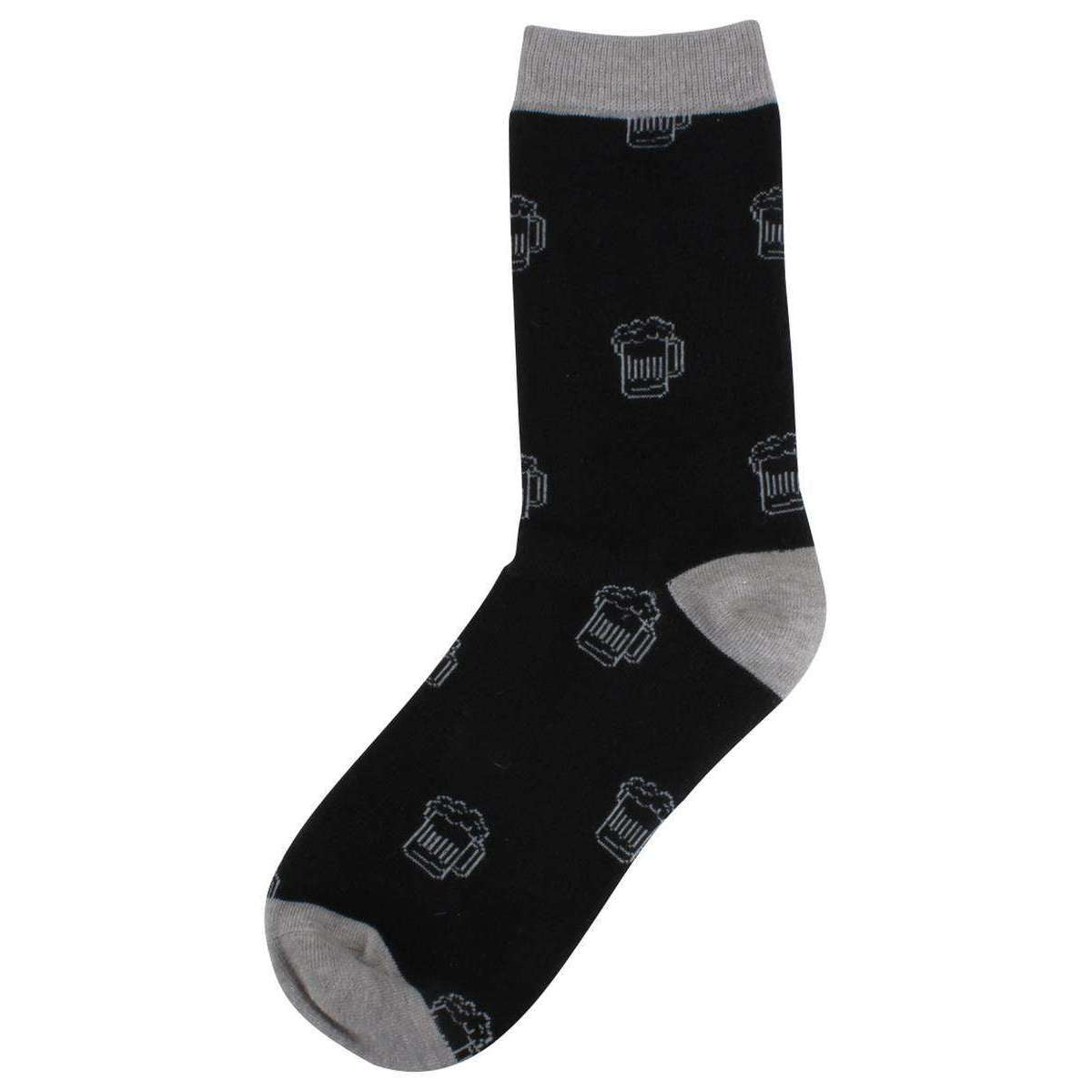 David Van Hagen Beer Socks - Black/Grey