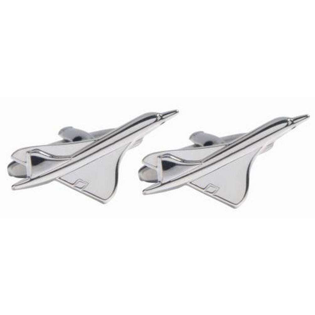 David Van Hagen Concorde Cufflinks - Silver