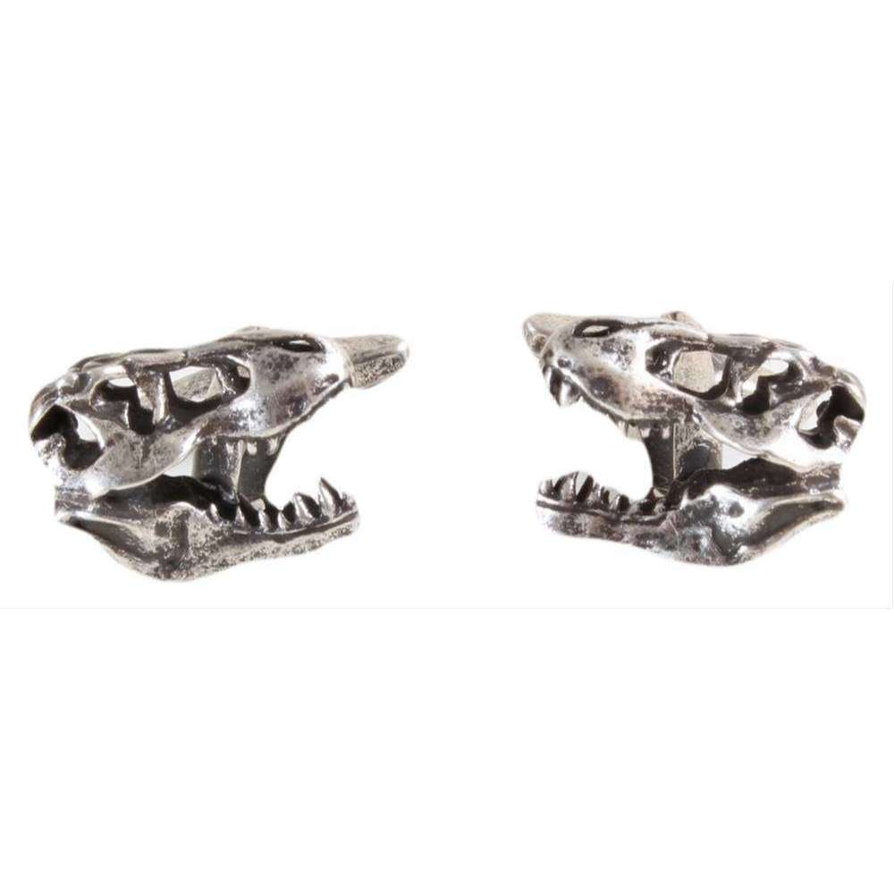 David Van Hagen Dinosaur Cufflinks - Silver