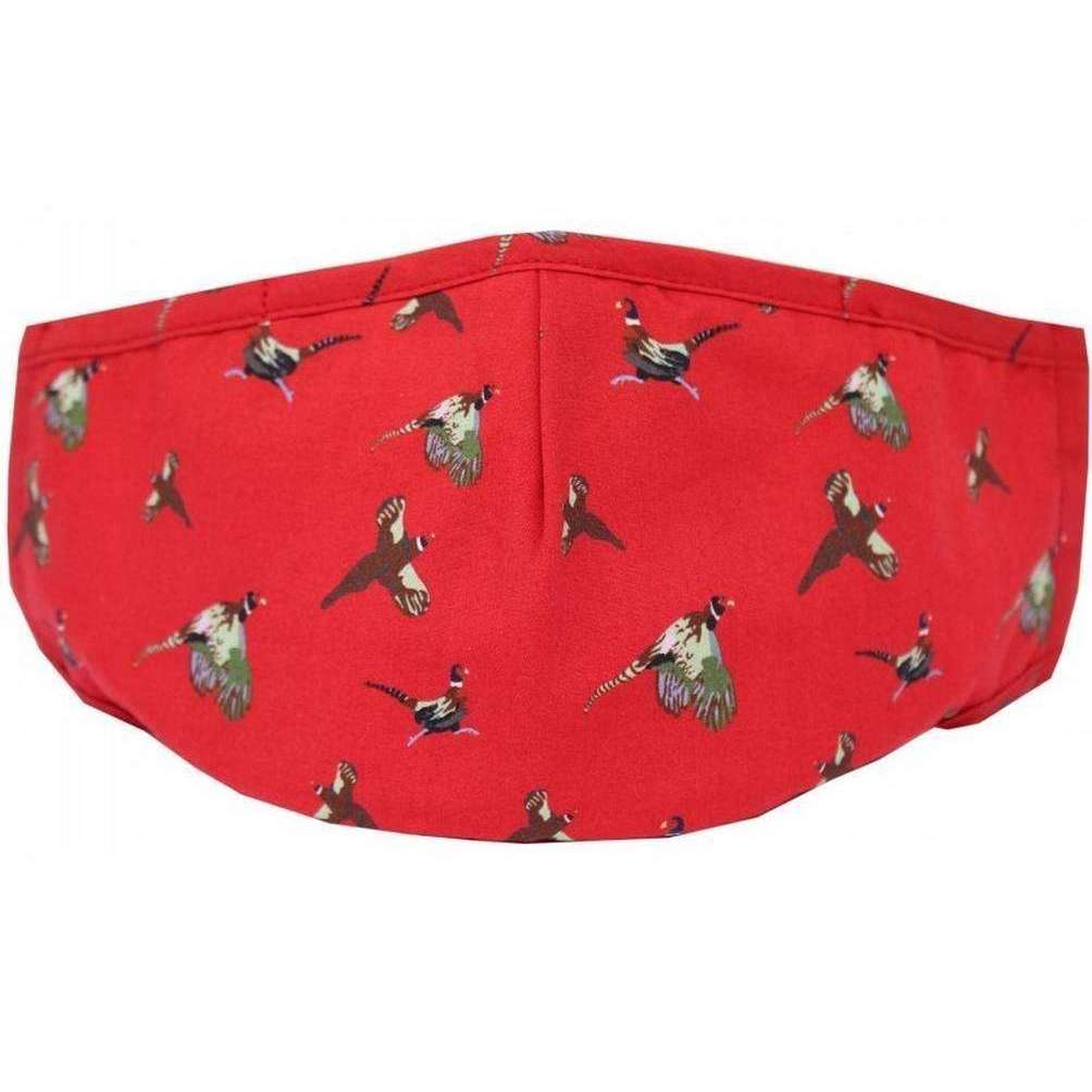 David Van Hagen Flying Pheasants Reusable Face Mask - Red