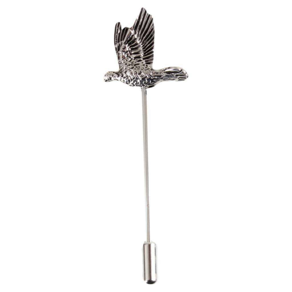 David Van Hagen Game Bird Lapel Pin - Silver