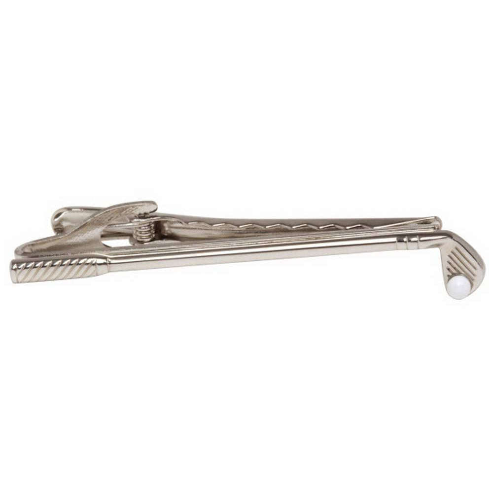 David Van Hagen Golf Club and Ball Tie Clip - Silver