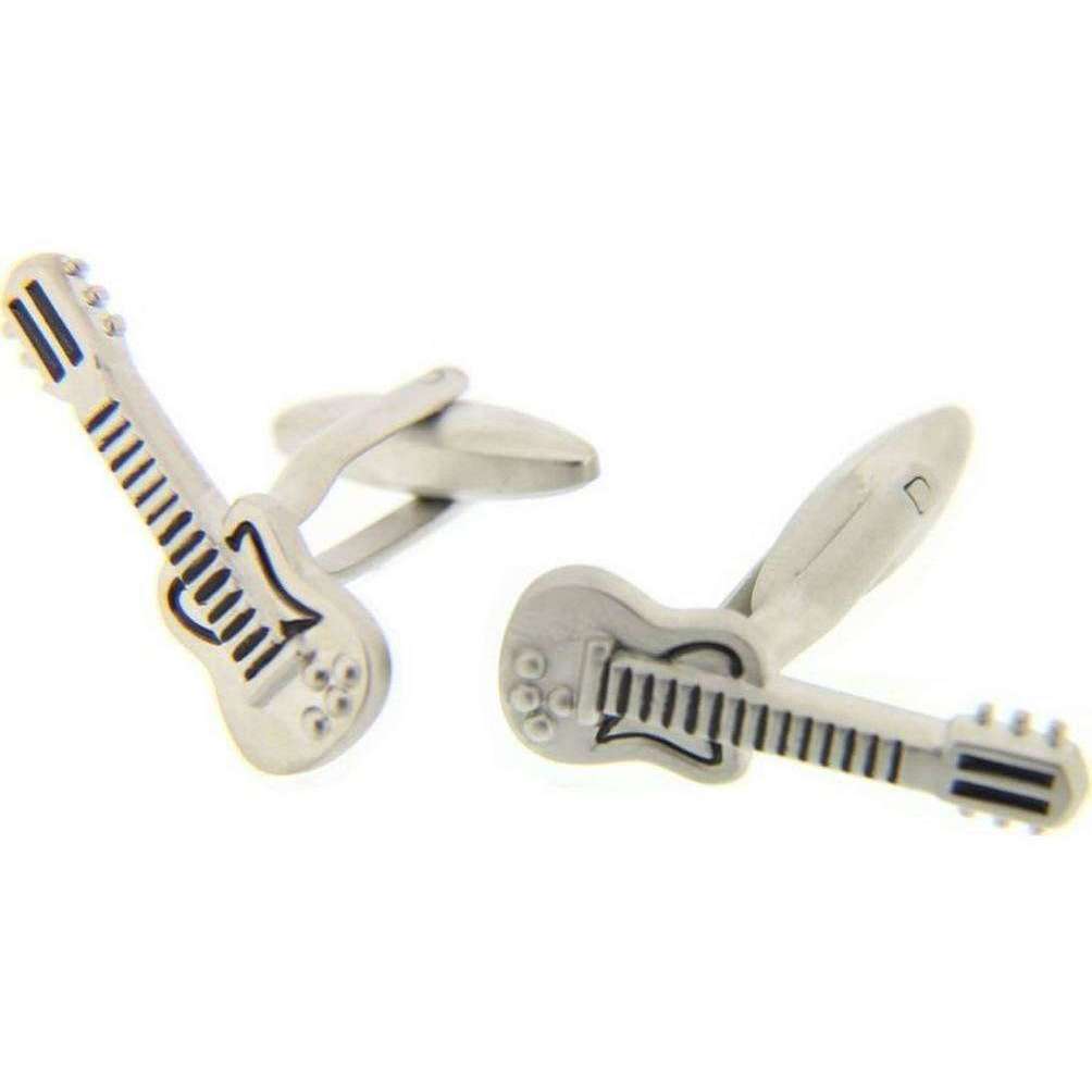 david van hagen guitar cufflinks - silver