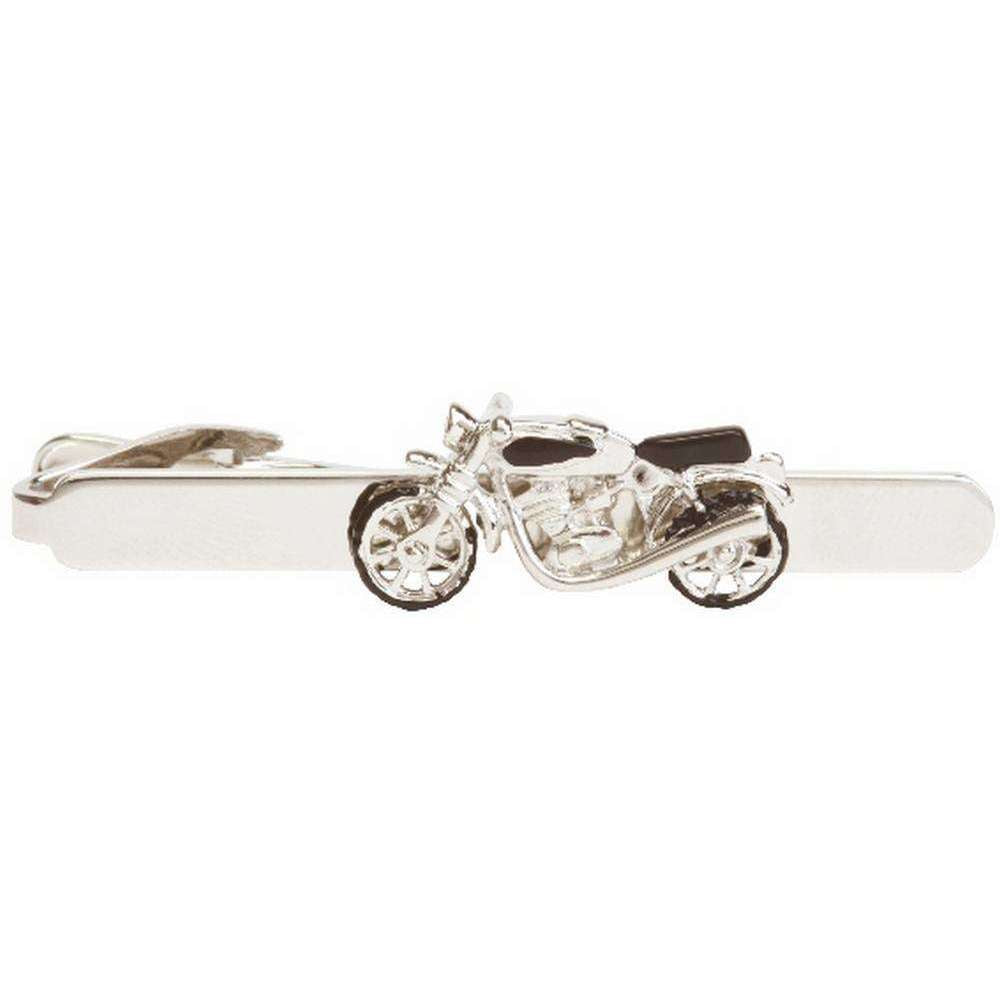 David Van Hagen Motorbike Tie Clip - Silver