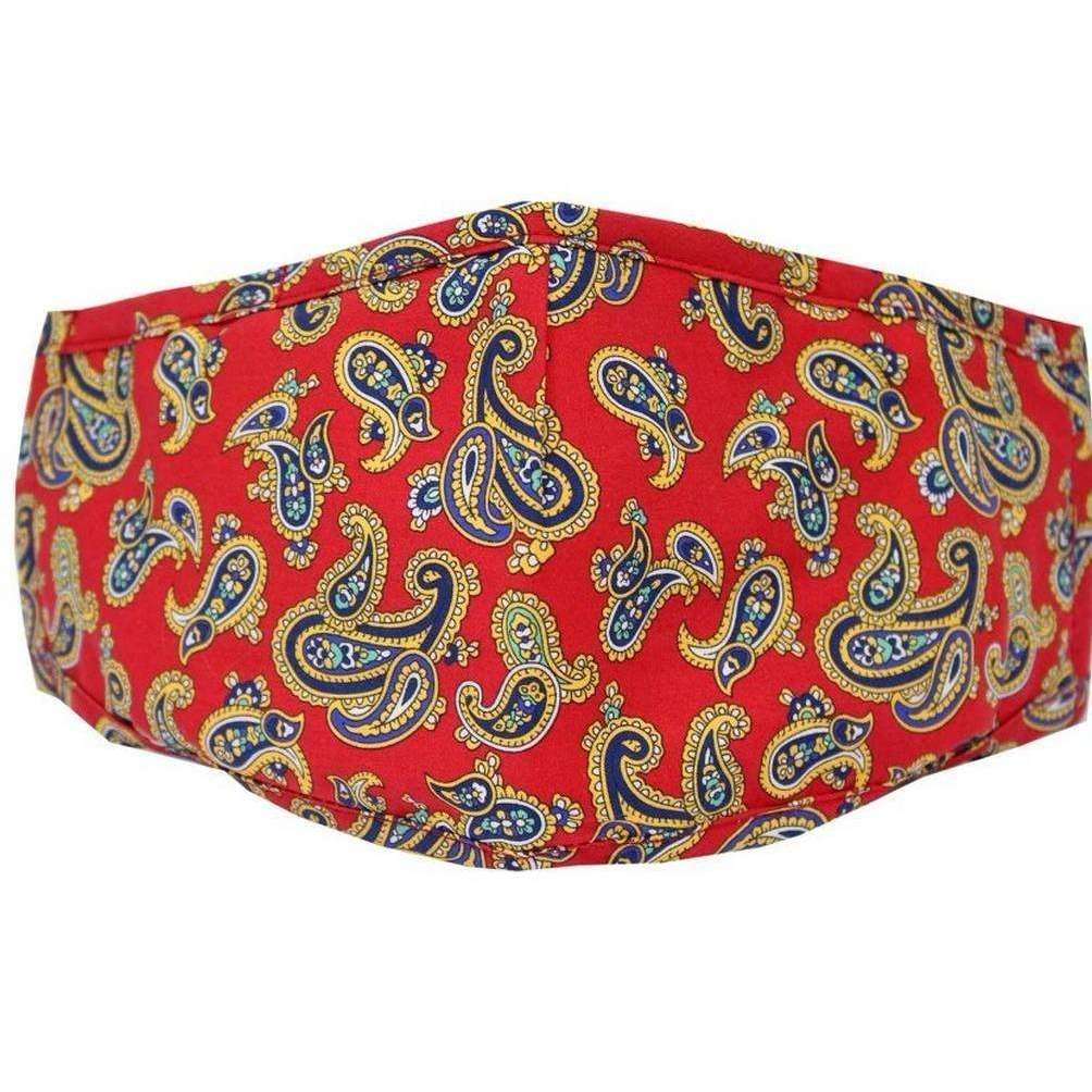 David Van Hagen Paisley Reusable Face Mask - Red