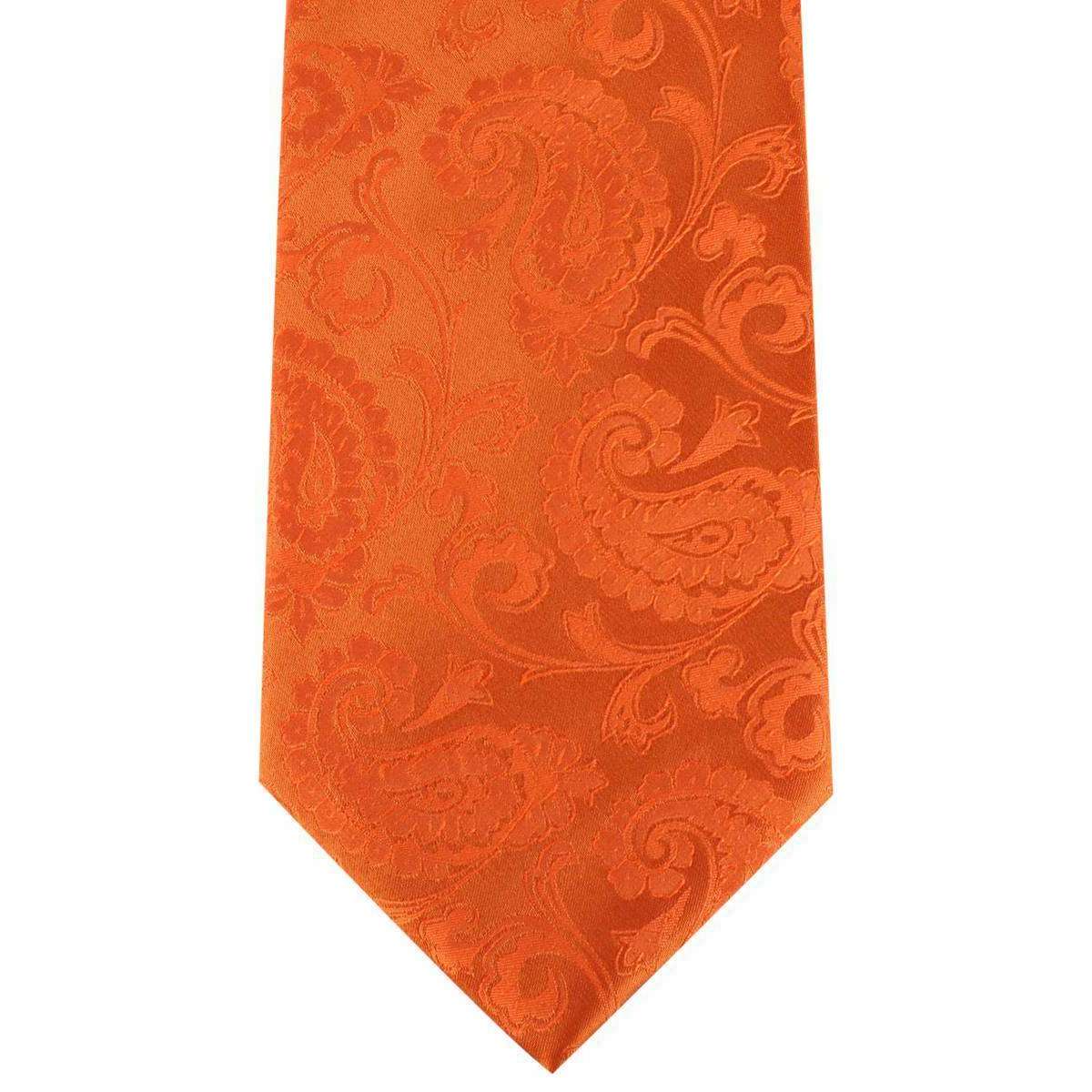 David Van Hagen Paisley Tie - Orange