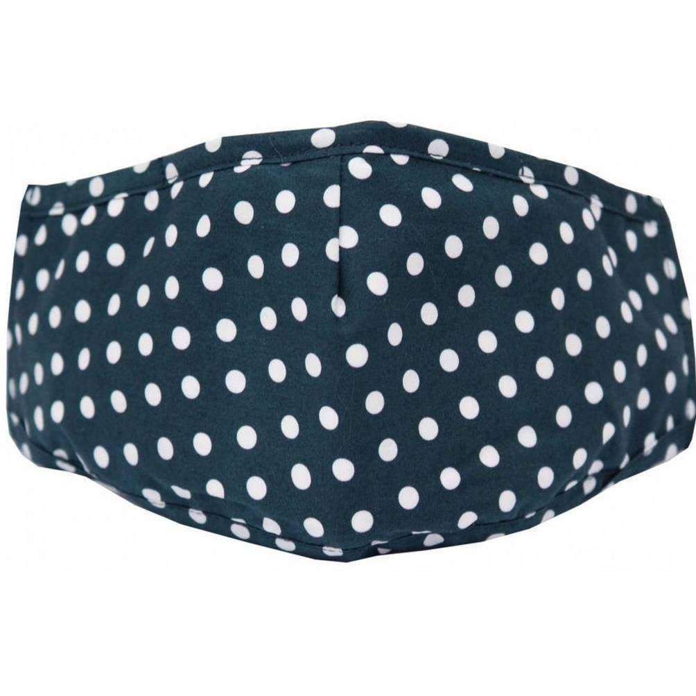 David Van Hagen Polka Dot Reusable Face Mask - Navy