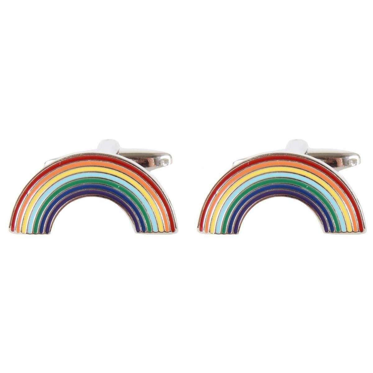 David Van Hagen Rainbow Cufflinks - Multi Colour