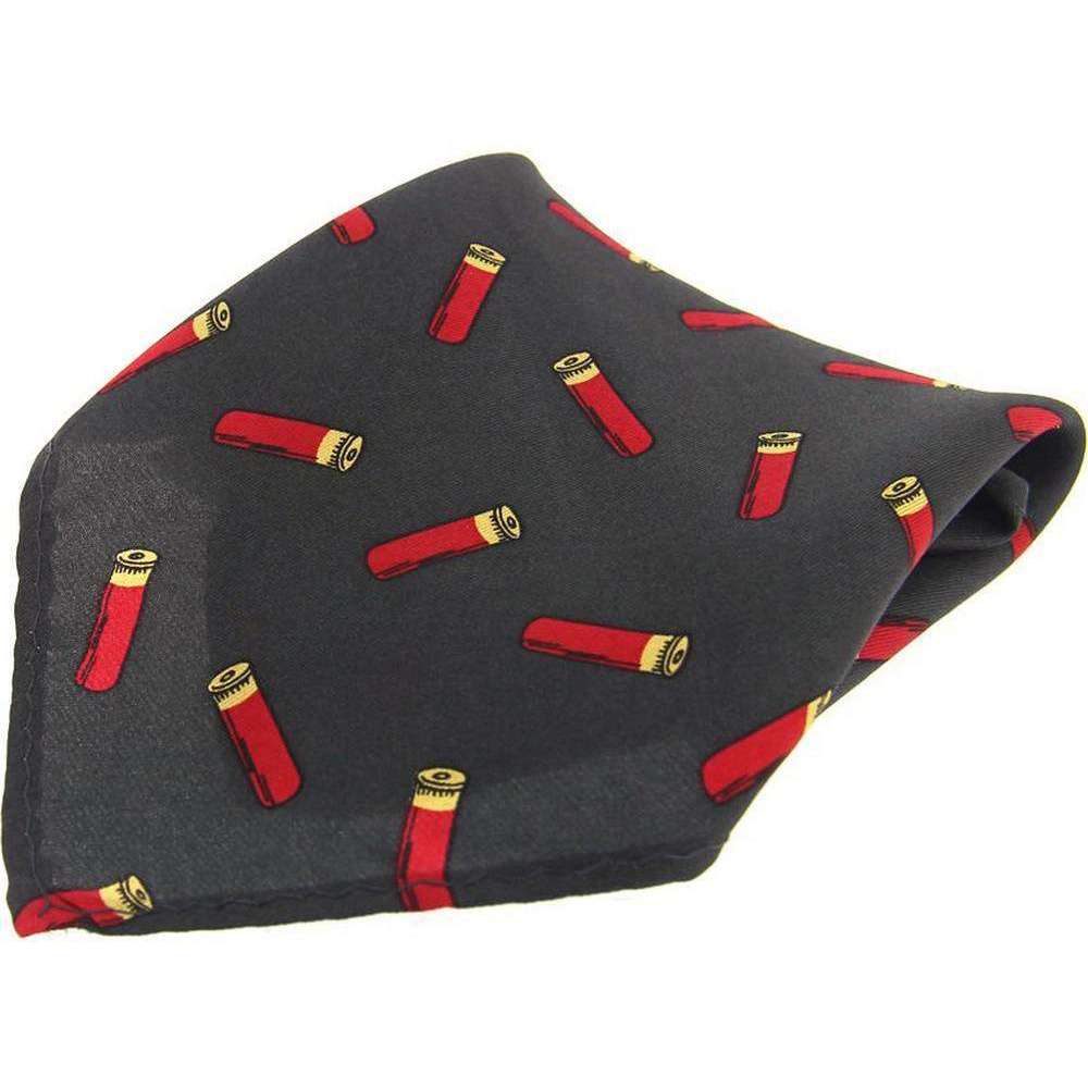 David Van Hagen Shotgun Cartridge Country Pocket Square - Green