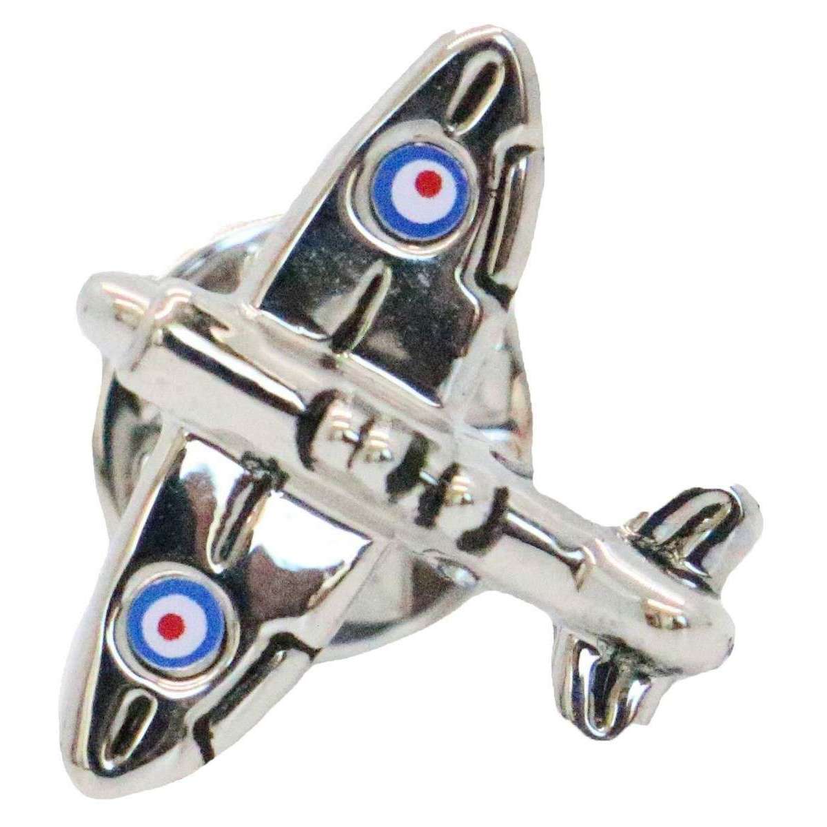 David Van Hagen Spitfire Lapel Pin - Silver