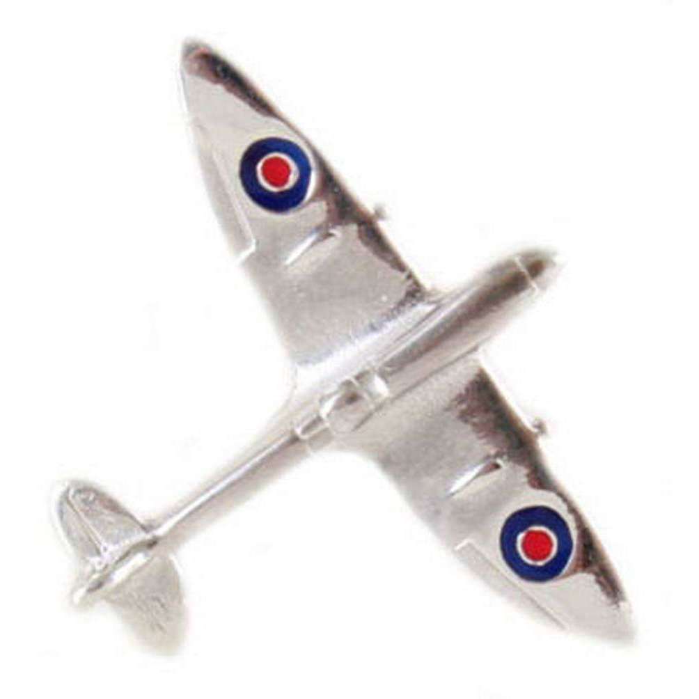 David Van Hagen Spitfire Tie Tac - Silver