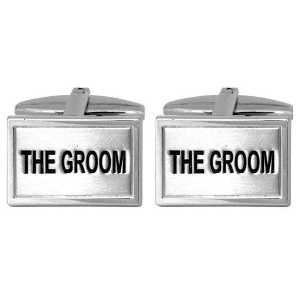 David Van Hagen The Groom Cufflinks - Silver