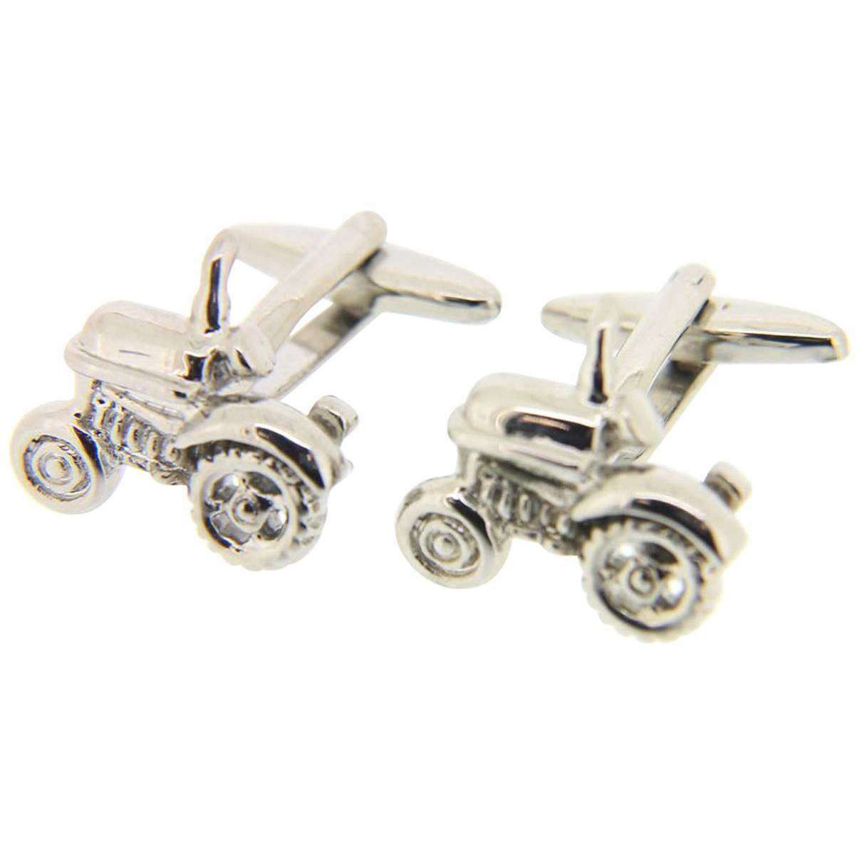 David Van Hagen Tractor Country Cufflinks - Silver