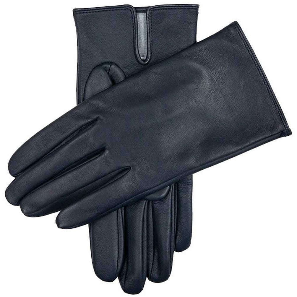 Dents Bowood Touchscreen Leather Gloves - Navy/Grey
