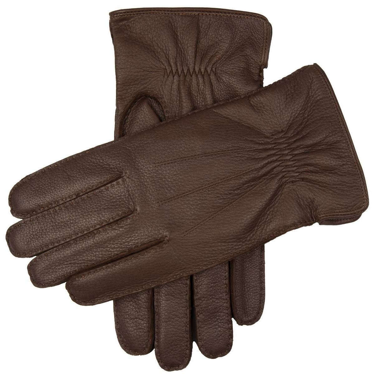 Dents Chalford Deerskin Leather Gloves - Walnut Brown