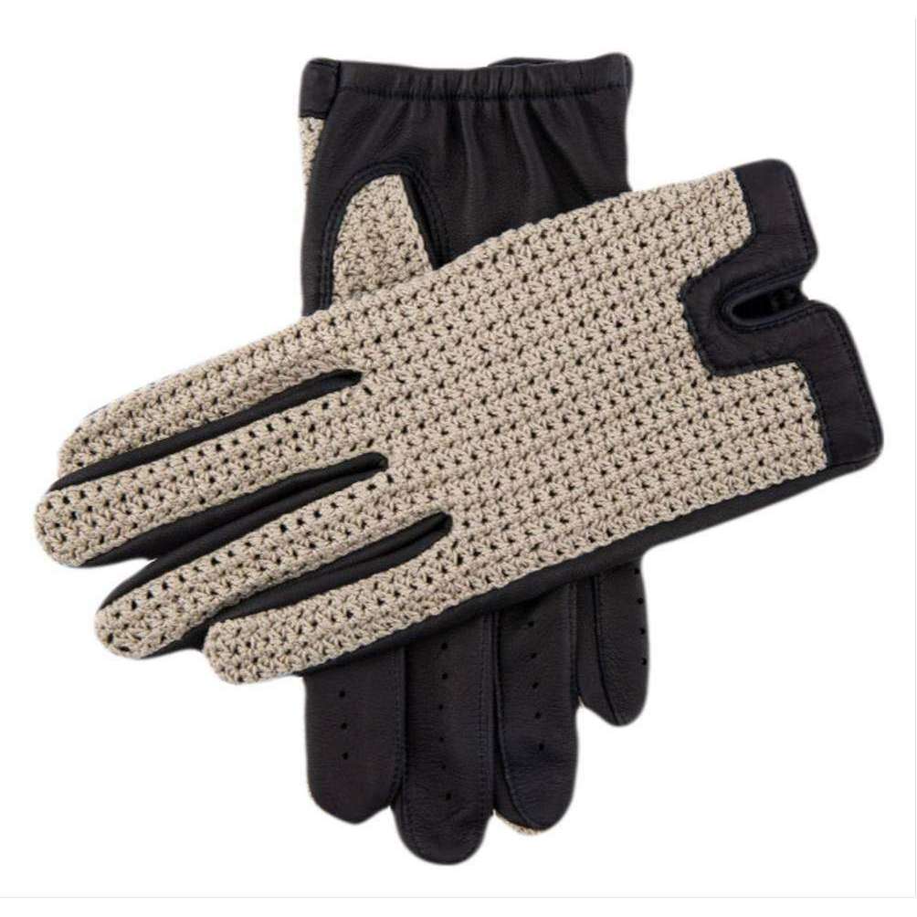 Dents Donnington Crochet Back Driving Gloves - Navy