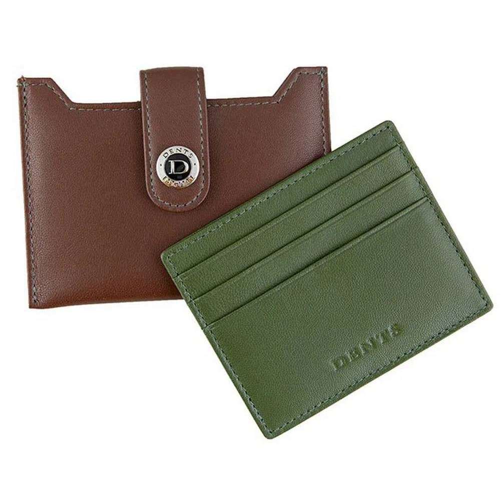 Dents Eden Security Card Holder - English Tan/Olive