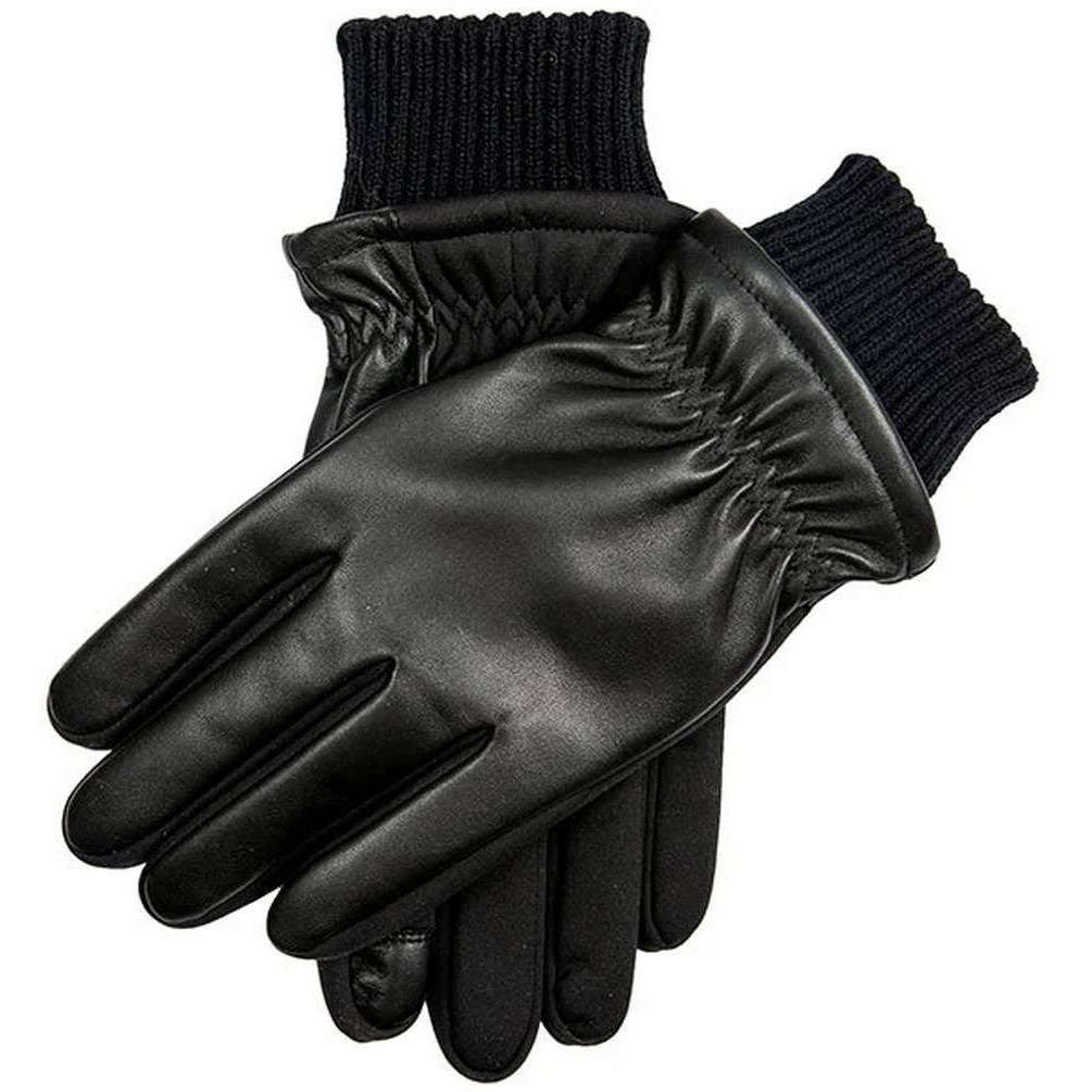 Dents Emsworth Touchscreen Leather Gloves - Black
