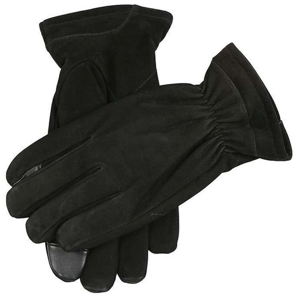 Dents Farnham Wool Lined Touchscreen Leather Gloves - Black