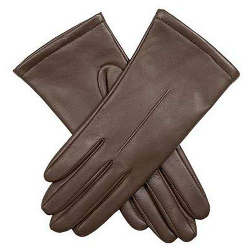 Dents Ginny Single Point Gloves - Chestnut Brown