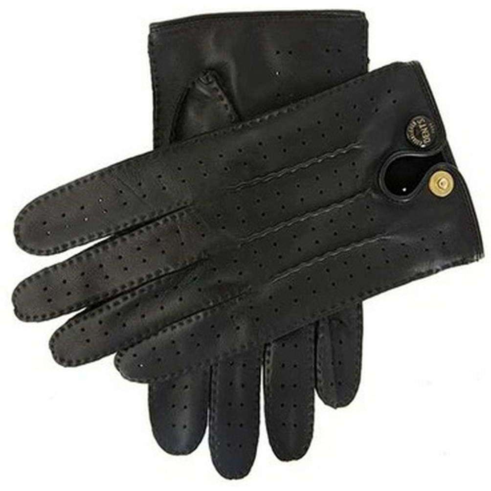 Dents Hazelmere Handsewn Leather Driving Gloves - Black