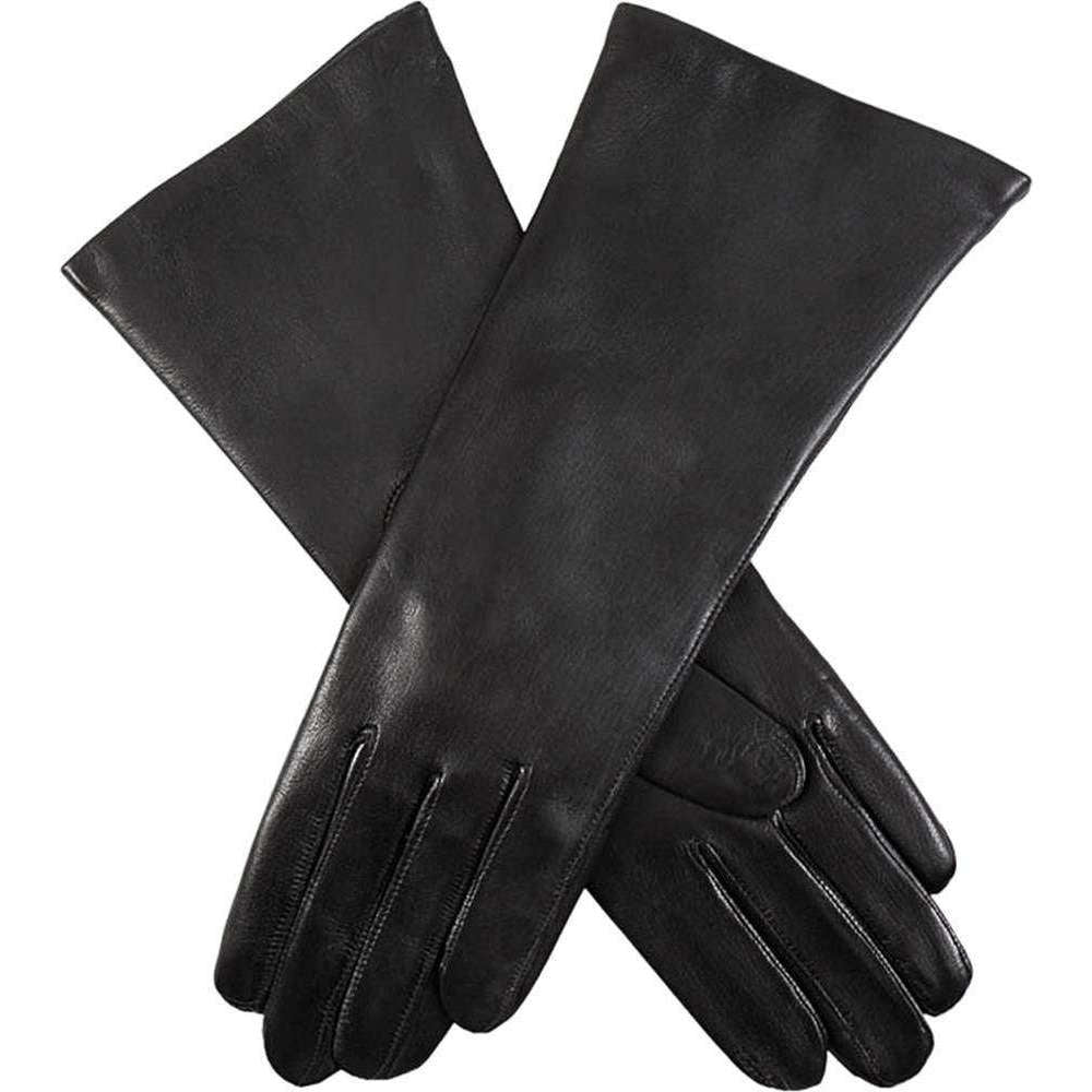 Dents Helene Cashmere Lined Hairsheep Leather Gloves - Black