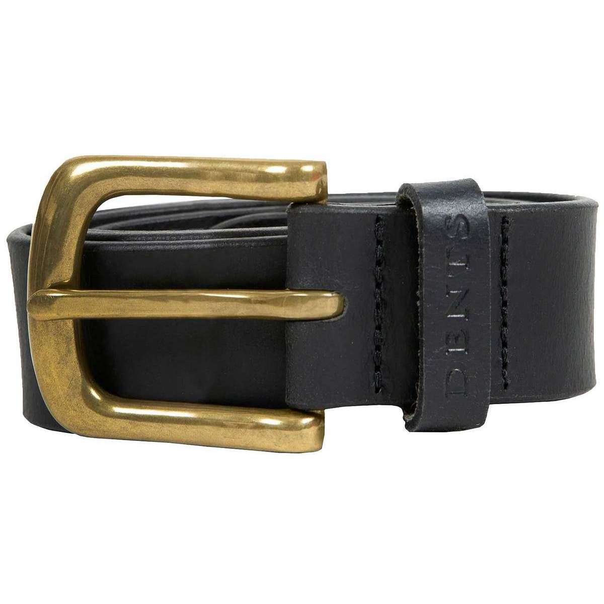 Dents Heritage Smooth Leather Belt - Black