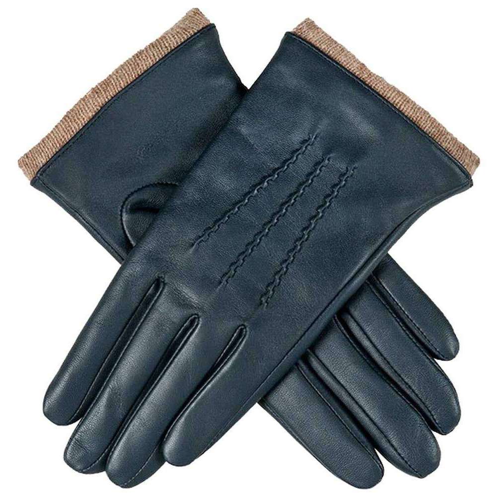 Dents Lorraine Hairsheep Aniline Leather Gloves - Navy - Small - 7" | 18cm