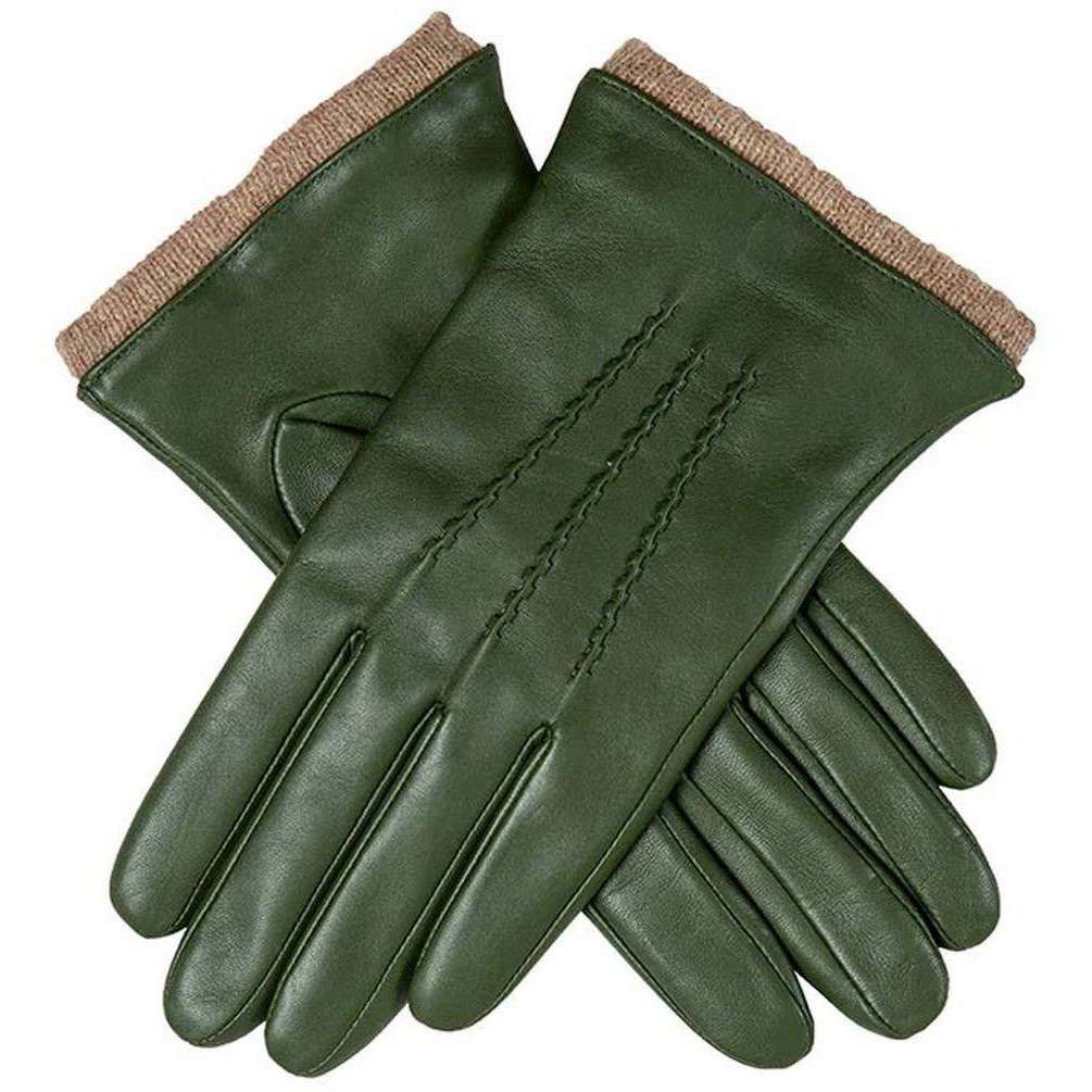 Dents Lorraine Hairsheep Aniline Leather Gloves - Sage Green