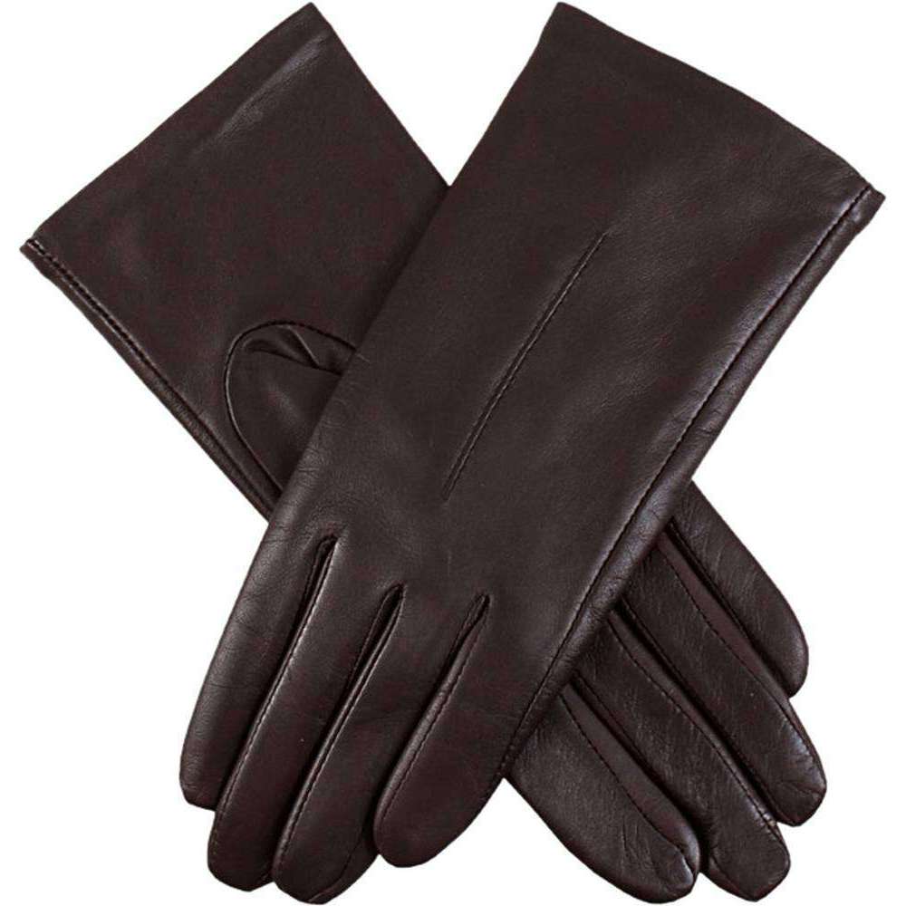 Dents Poppy Hairsheep Leather Gloves - Mocca Brown
