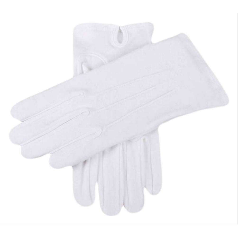 Dents Savoy Cotton Gloves - White