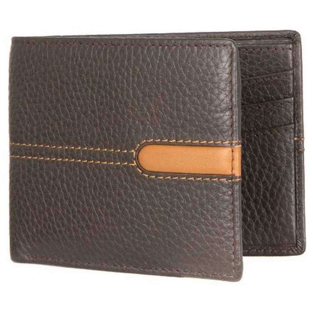 Dents Spey RFID Leather Bifold Wallet - Brown/Tan