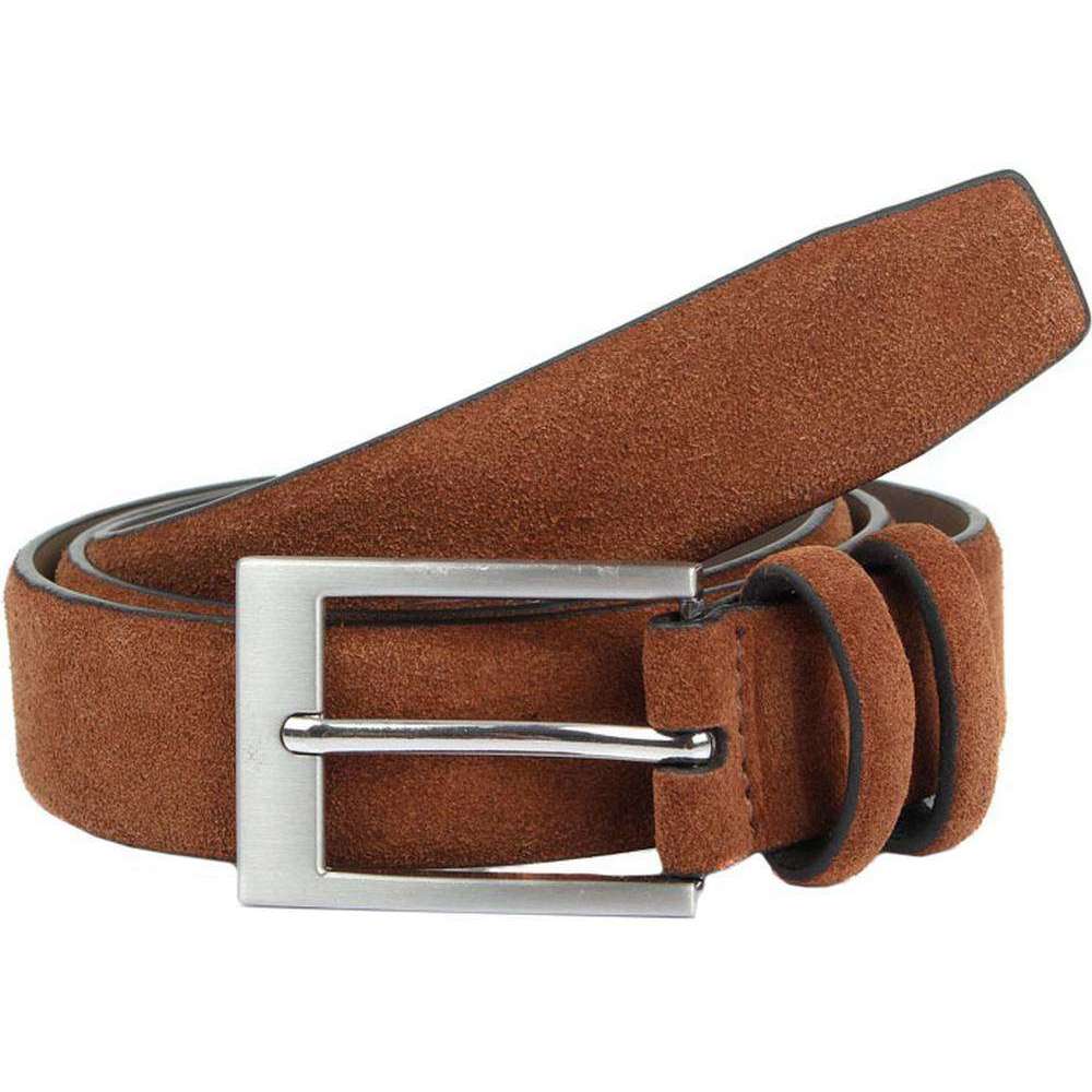 Dents Suede Belt - Brown