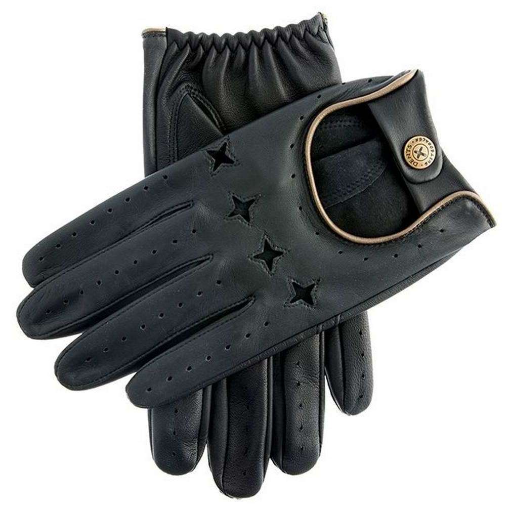 Dents The Suited Racer Touchscreen Driving Gloves - Black/Gold