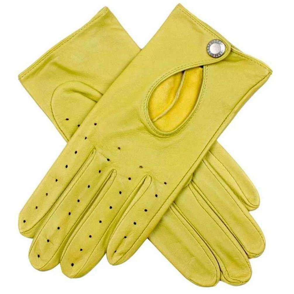 Dents Thuxton Hairsheep Leather Driving Gloves - Lime Green - Extra Small - 6.5" | 16.5cm