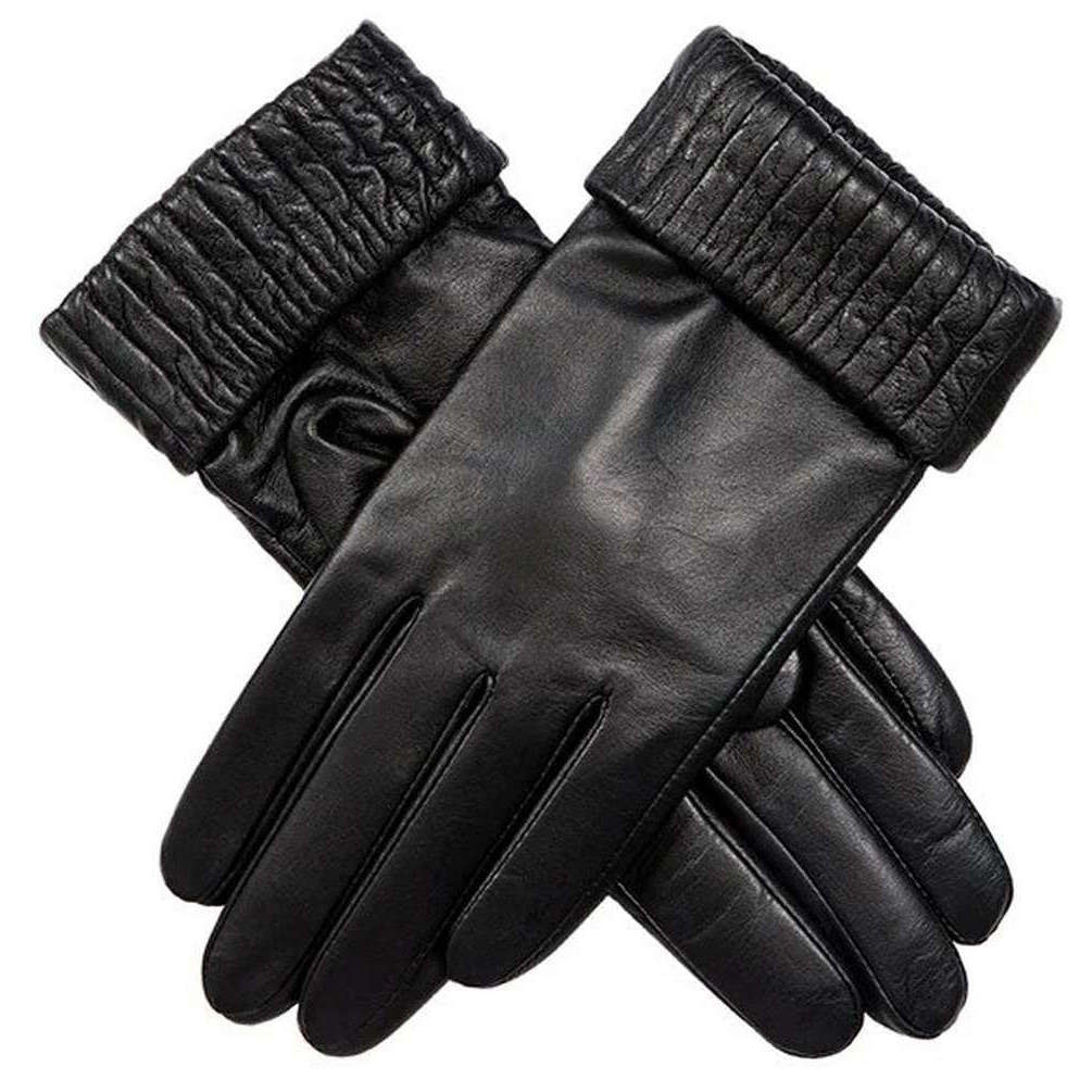 Dents Trudy Hairsheep Leather Gloves - Black - Small - 7" | 18cm