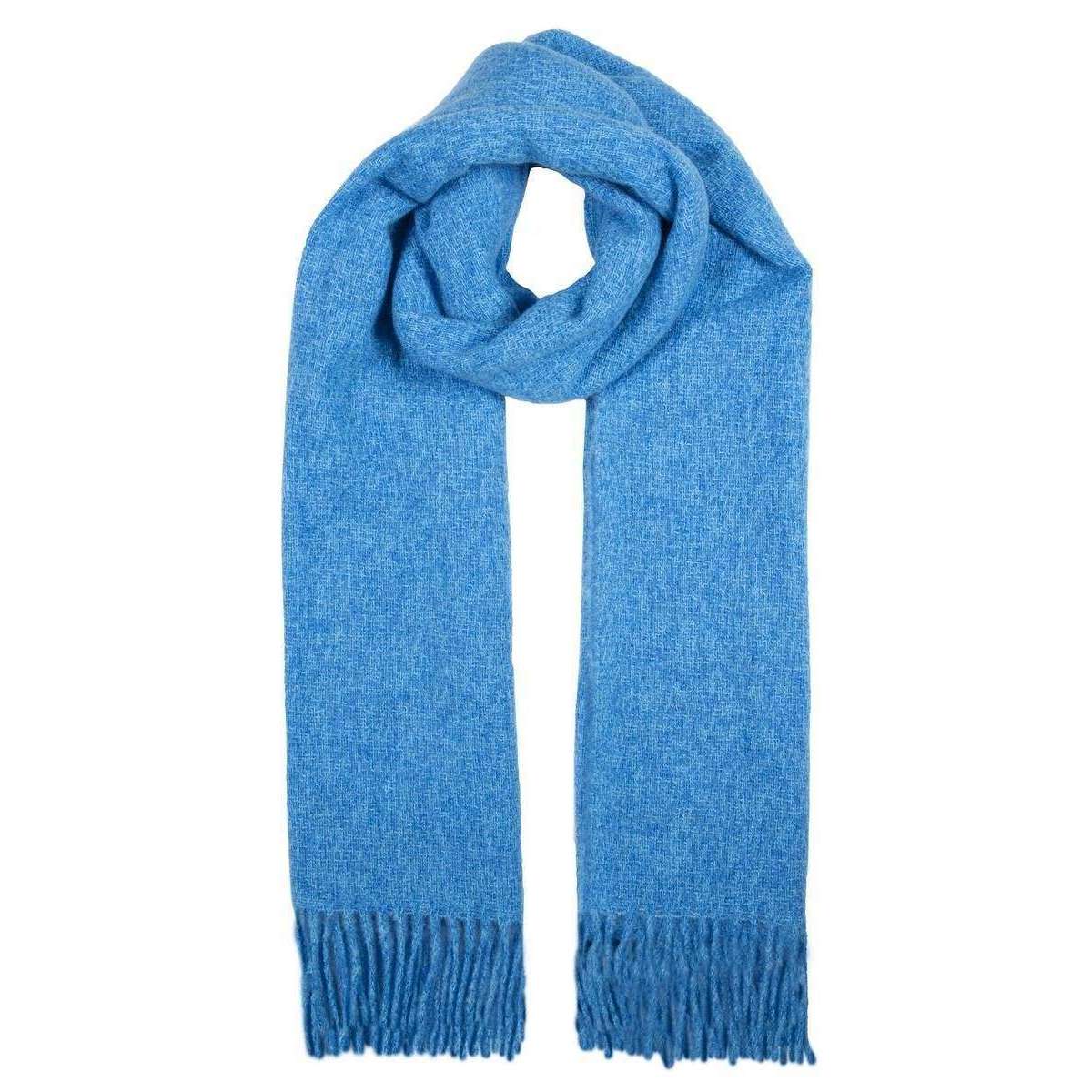 Dents Tweed Stole Scarf - Blue