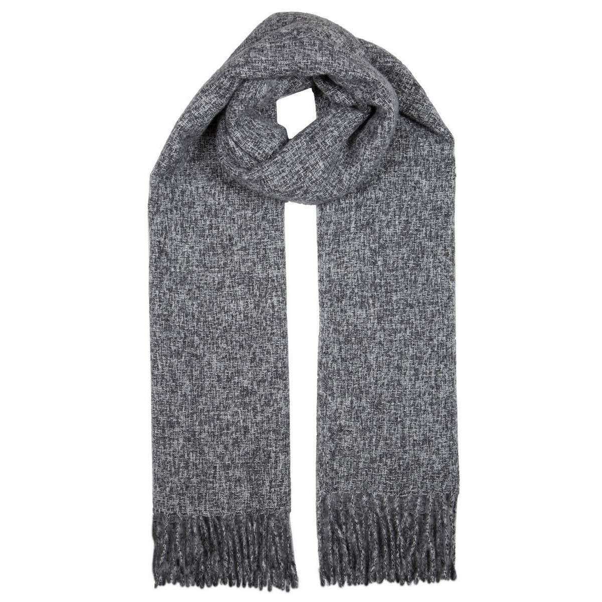 Dents Tweed Stole Scarf - Charcoal