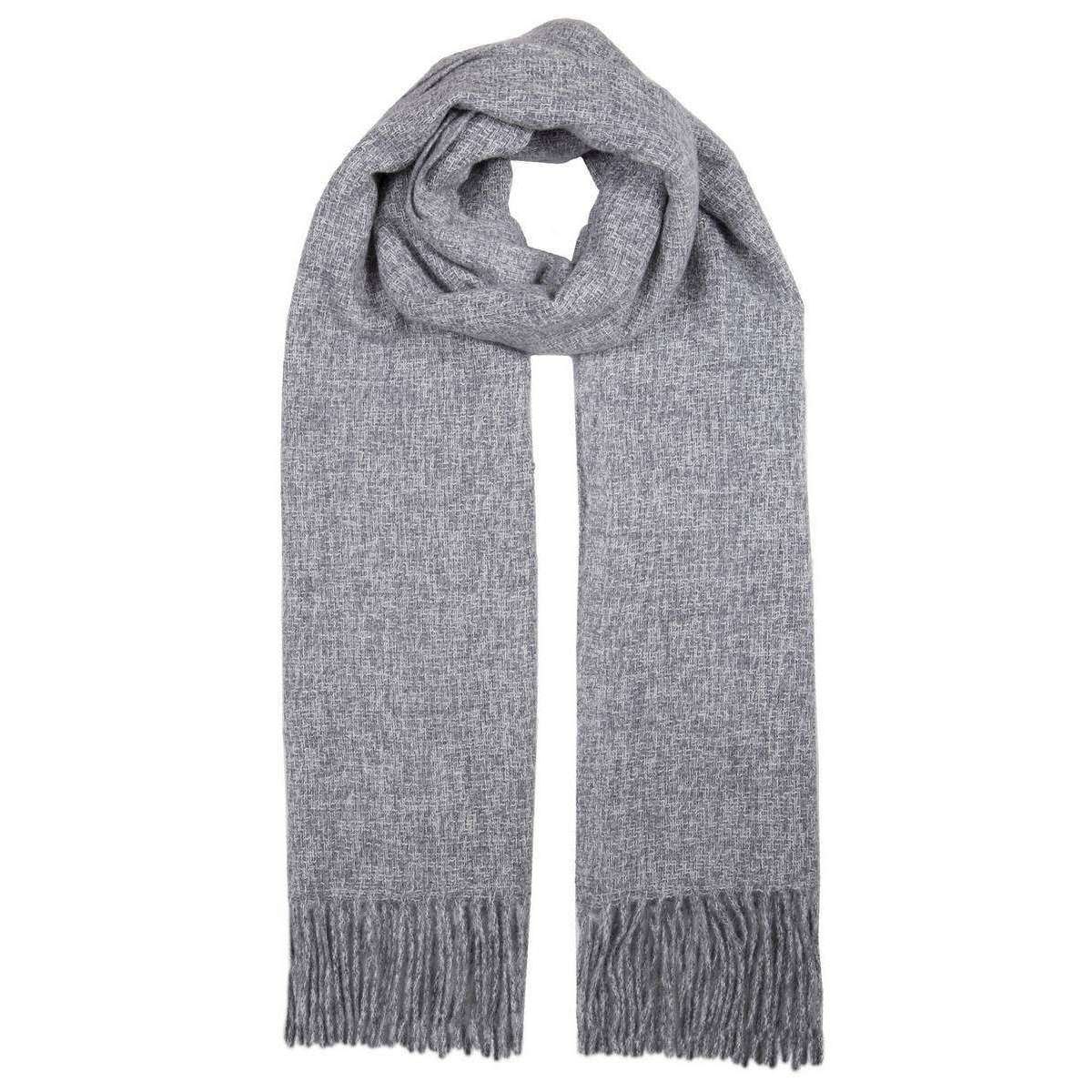 Dents Tweed Stole Scarf - Dove Grey