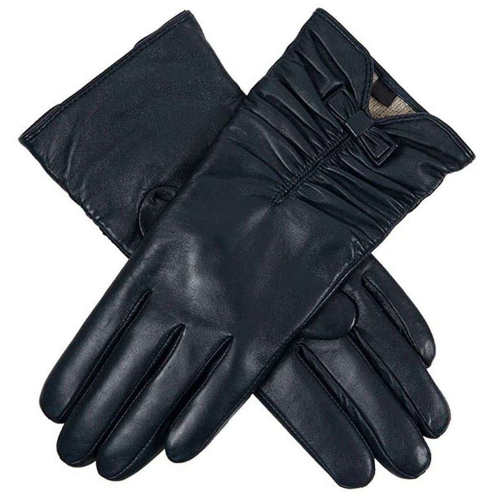 Dents Yvonne Hairsheep Leather Gloves - Navy - Small - 7" | 18cm