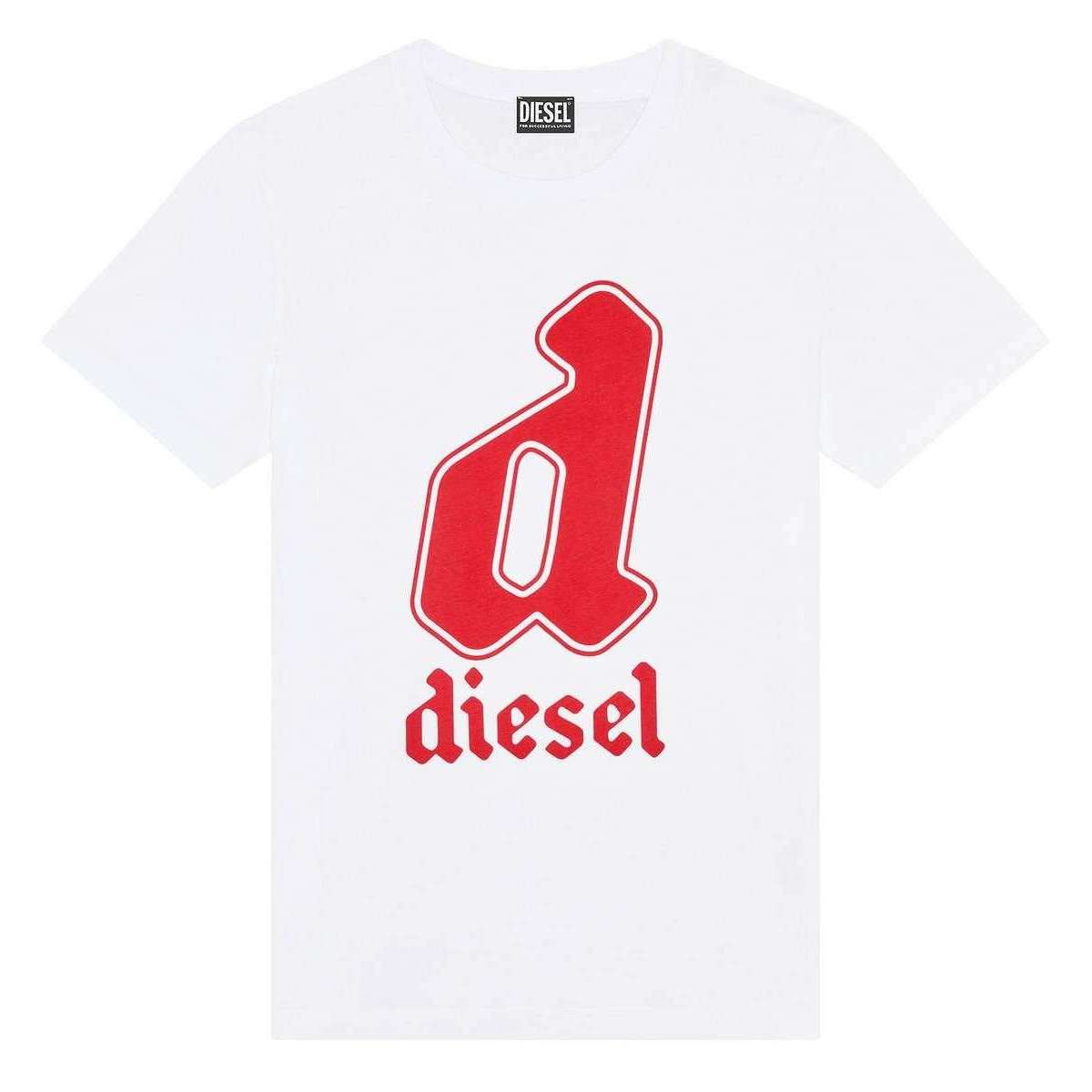 Diesel Diegor K54 T-Shirt - White/Red