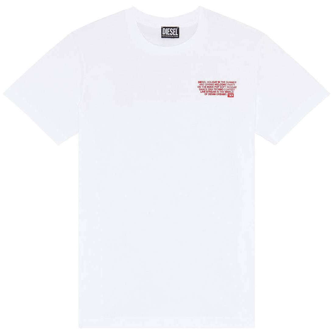 Diesel Diegor K57 T-Shirt - White/Red