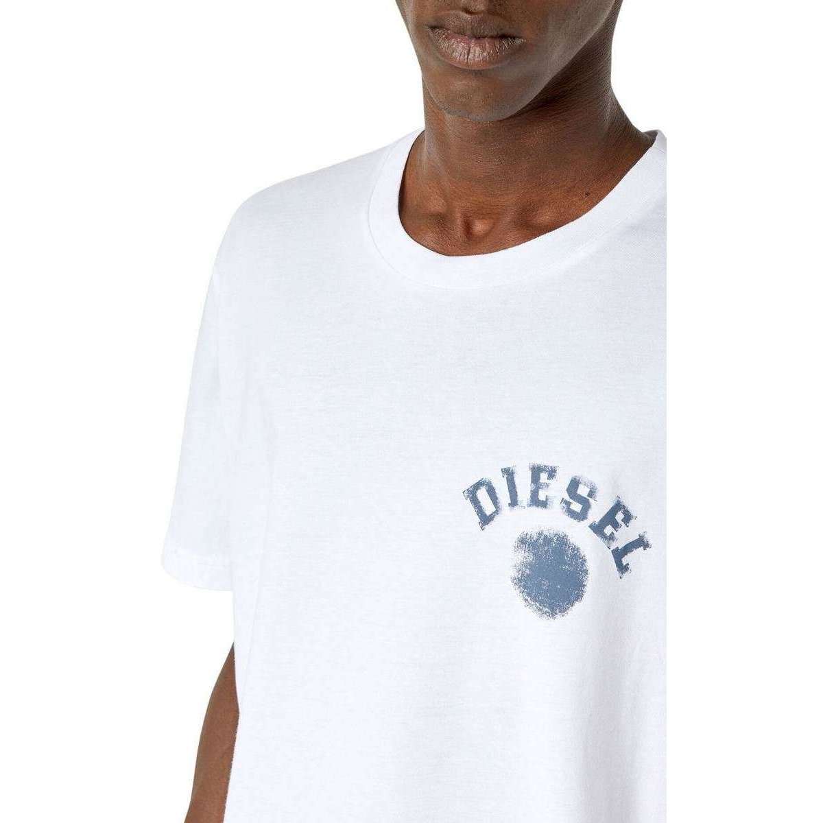 Witte heren diesel Just T-shirt-KJ Beckett