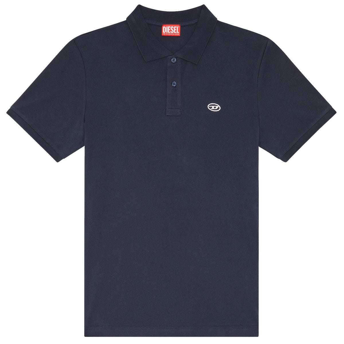 Diesel Smith D Oval Patch Polo Shirt - Navy