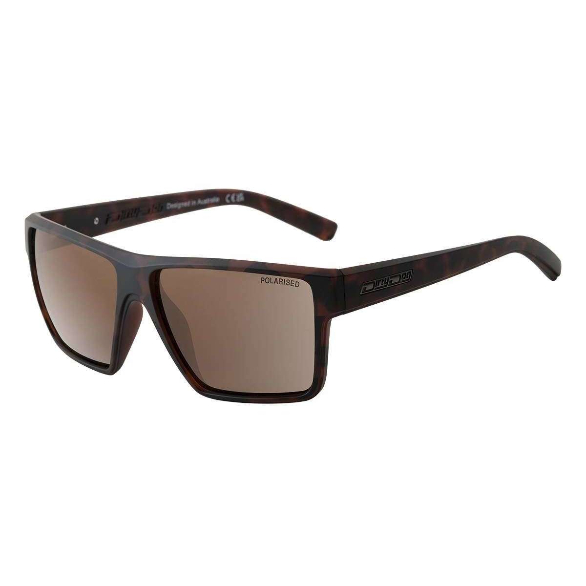 Dirty Dog Noise Dark Satin Polarised Sunglasses - Tort/Brown