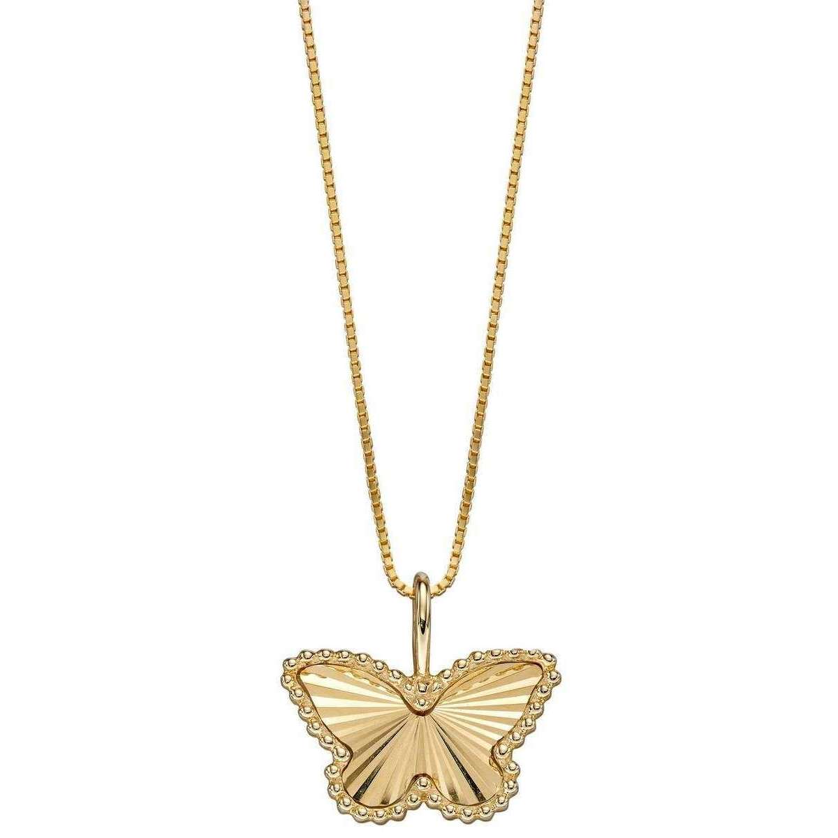 Elements Gold Butterfly Pendant - Gold